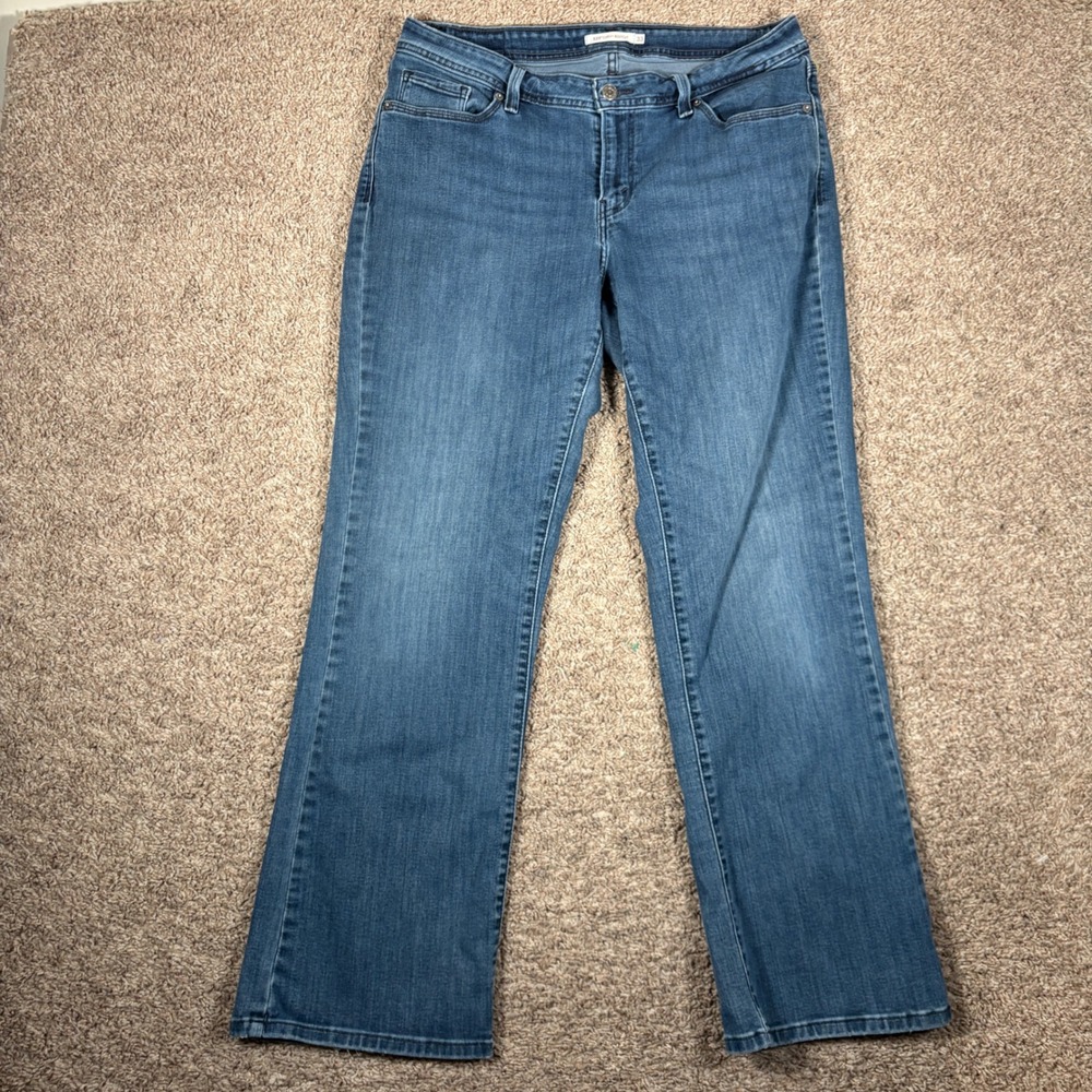 Levis 529 Curvy Bootcut Jeans Womens 33 Medium Wash Blue Stretch Denim Mid Rise